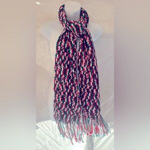 Hand Crafted Crochet Multicolor Scarf